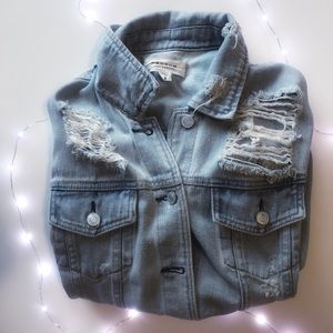 Pacsun distressed jean jacket